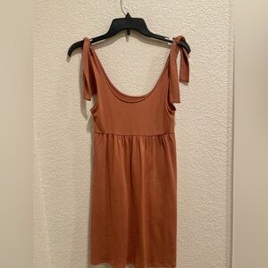 Wild Fable Rust Tie-Strap Mini Dress